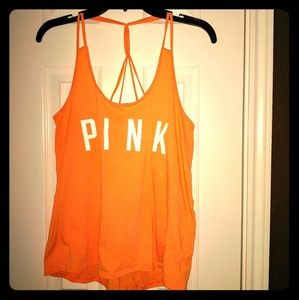 Pink Strappy Back Tank